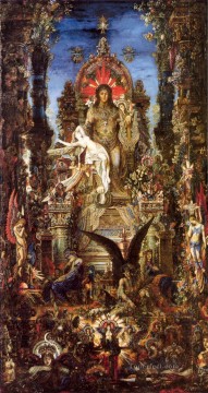  Simbolismo Pintura - Júpiter y Sémele Simbolismo mitológico bíblico Gustave Moreau
